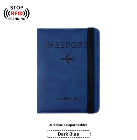 LEATHER PASSPORT HOLDER & LUGGAGE TAG BUNDLE