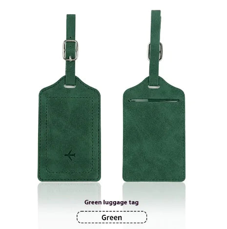 LEATHER PASSPORT HOLDER & LUGGAGE TAG BUNDLE