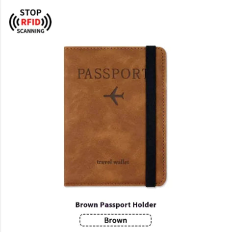LEATHER PASSPORT HOLDER & LUGGAGE TAG BUNDLE