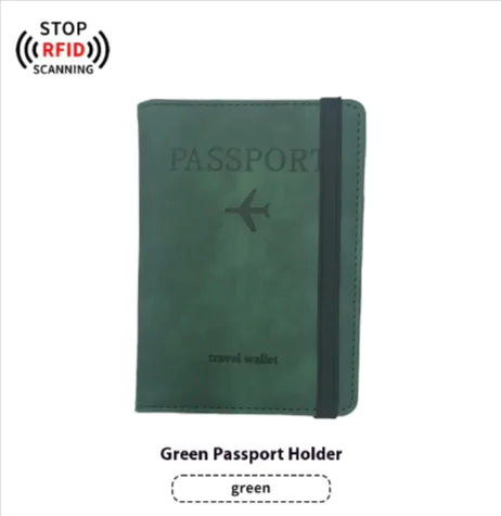 LEATHER PASSPORT HOLDER & LUGGAGE TAG BUNDLE